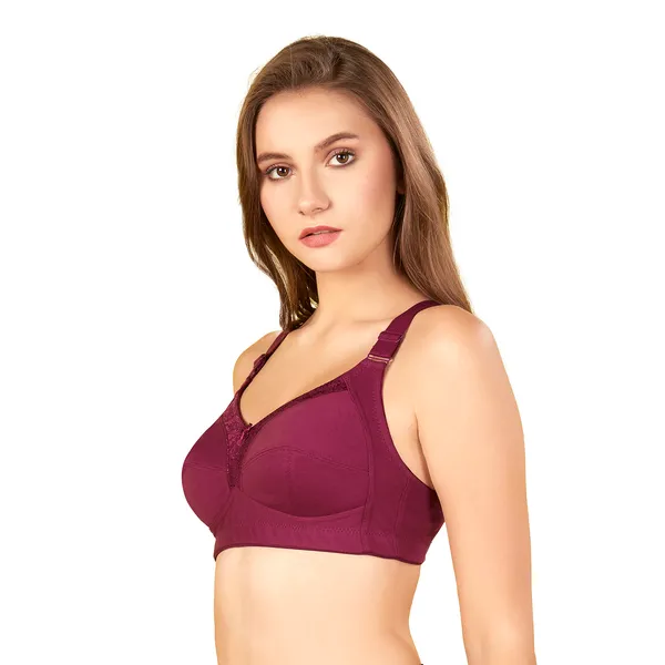 Bluenixie_Bn2204_Monica_Plus_Size_Cotton_Rich_Full_Coverage_Bra_Wine