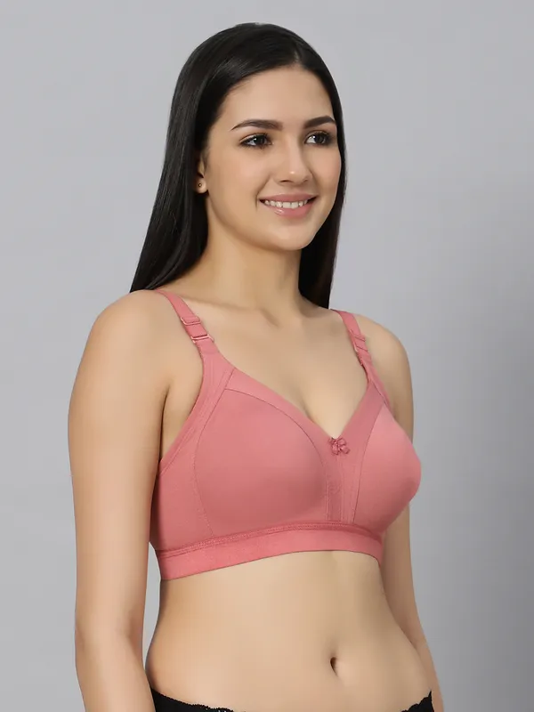 Bluenixie_Bn2514_Teesta_C_D_Cups_Cotton_Rich_Full_Coverage_T_Shirt_Bra_Coral