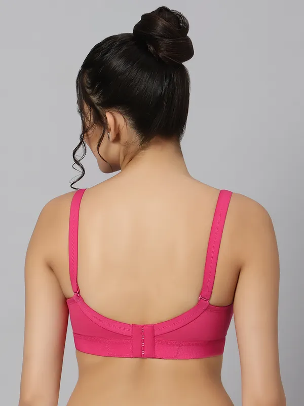 Bluenixie_Bn2514_Teesta_C_D_Cups_Cotton_Rich_Full_Coverage_T_Shirt_Bra_Fuchsia