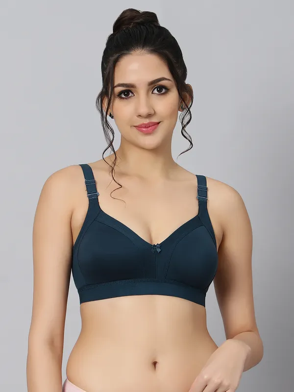 Bluenixie_Bn2514_Teesta_C_D_Cups_Cotton_Rich_Full_Coverage_T_Shirt_Bra_Teal