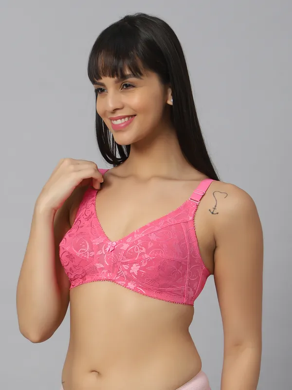 Bluenixie_Bnf356_Luxuria_Full_Coverage_Bra_Jaquard_Print_Carrot_Bnf356_Butterfly