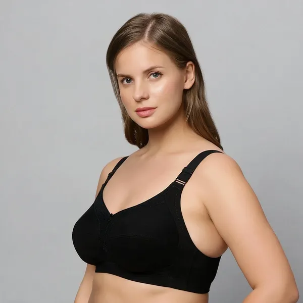 Bluenixie_Bn2204_Monica_Plus_Size_Cotton_Rich_Full_Coverage_Bra_Black