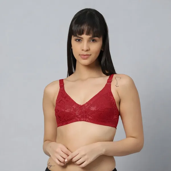 Bluenixie_Bnf356_Luxuria_Full_Coverage_Bra_Jaquard_Print_Red_Bnf356_Butterfly