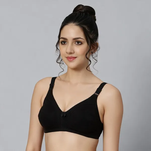 Bluenixie_Bn0210_Luxuriant_Cotton_Rich_Full_Coverage_T_Shirt_Bra_Black