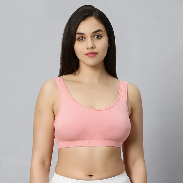 Bluenixie_Bn3014_Sproty_Slip_On_Medium_Impact_Sports_Bra_Lounge_Bra_Peach