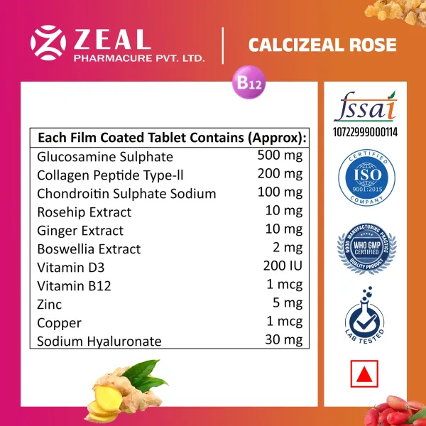 Calcizeal_Rose_Collagen_Glucosamine_Chondroitin_Rosehip_Joint_Support_Tablets