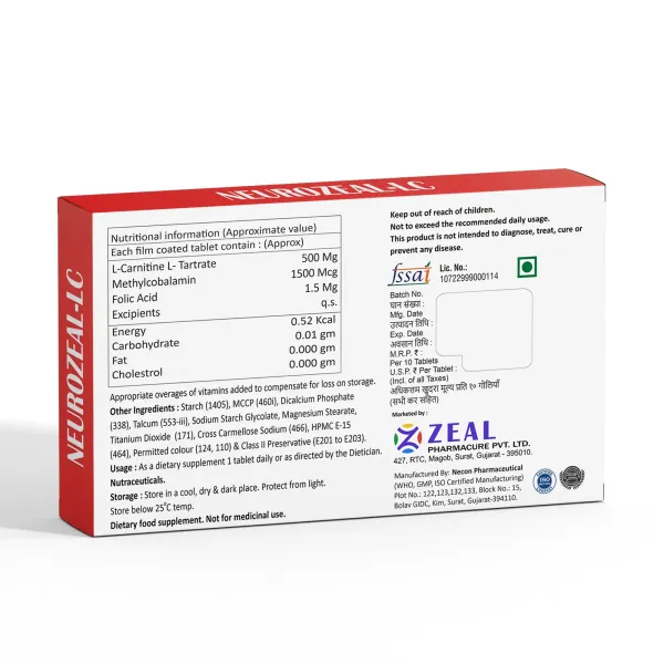 Neurozeal_Lc_L-Carnitine_Methylcobalamin_Folic_Acid_Energy_Nerve_Health_Tablets