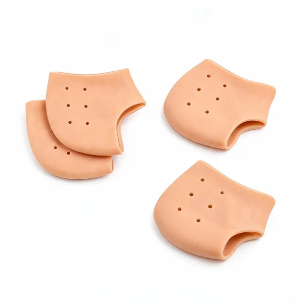 Peach_Rubber_Ventilated_Heel_Protector_Sleeves