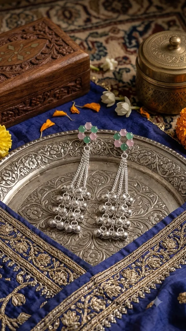 Silver_Tone_Beaded_Jhumka_Earrings_for_Women
