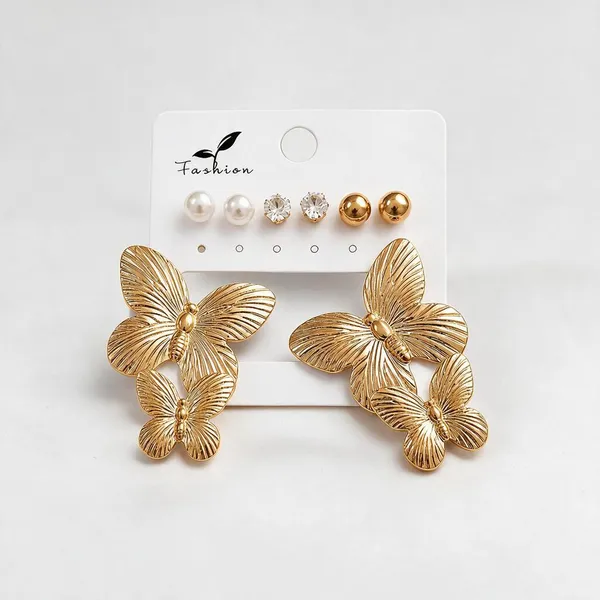 Gold_Tone_Butterfly_Earrings_Set_for_Women
