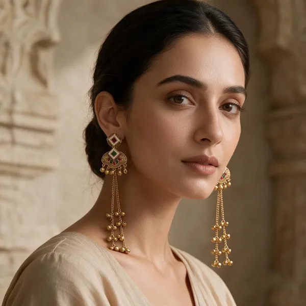 Gold_Tone_Multicolor_Stone_Long_Drop_Earrings_for_Women