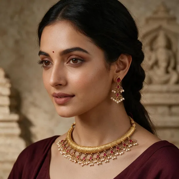 Gold_Tone_Traditional_Necklace_Set_for_Women