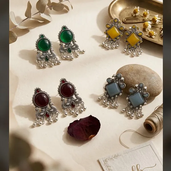 Multicolor_Stone_Statement_Earrings_for_Women