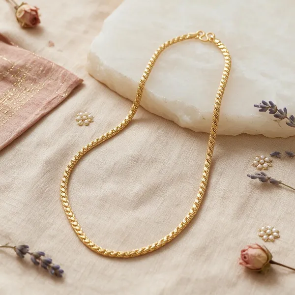 Gold_Tone_Braided_Chain_Necklace_for_Women