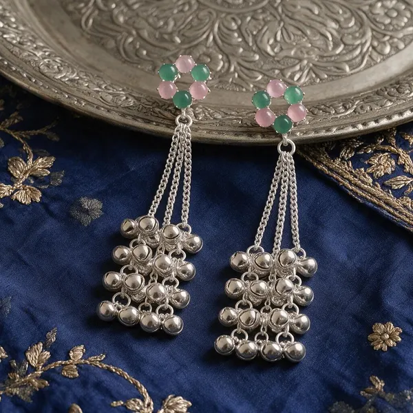 Silver_Tone_Beaded_Jhumka_Earrings_for_Women