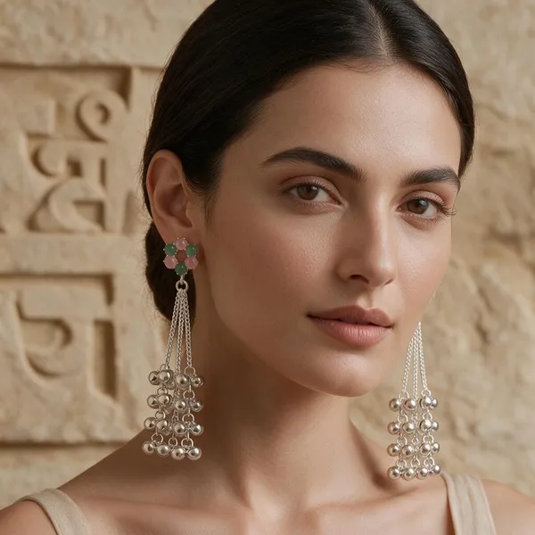 Silver_Tone_Beaded_Jhumka_Earrings_for_Women
