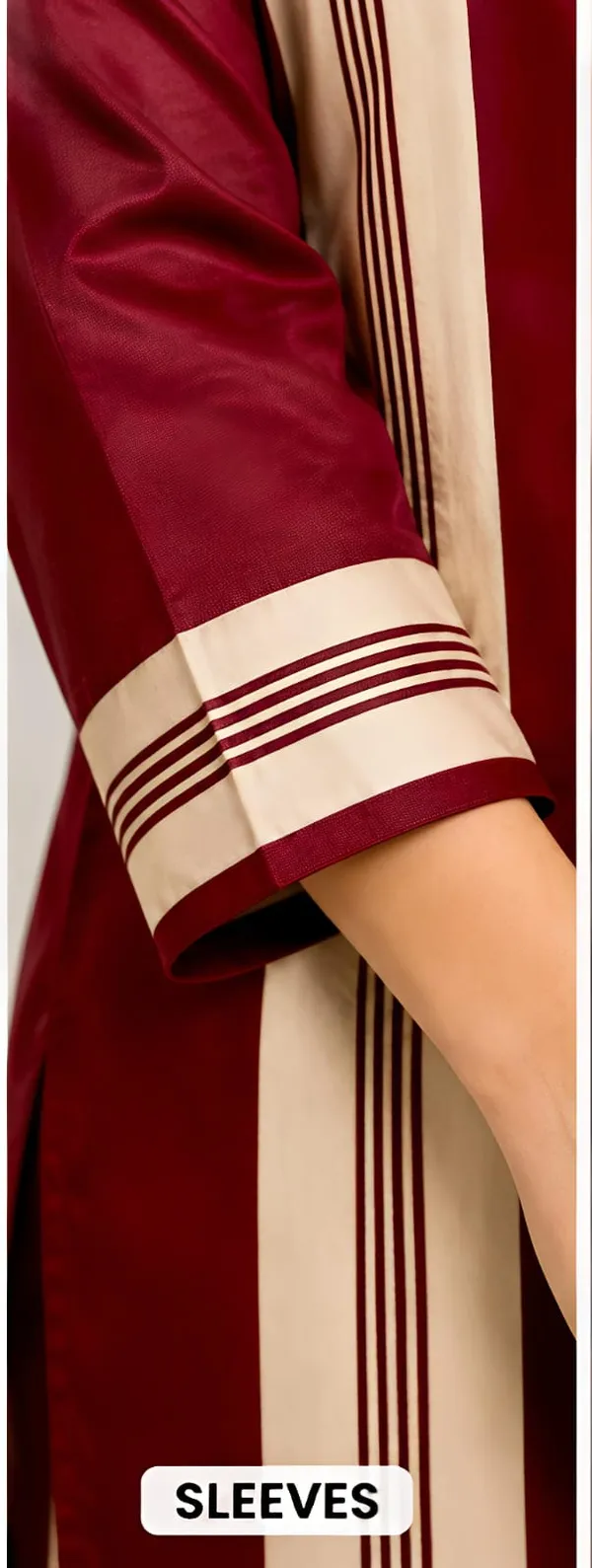Maroon_Satin_Straight_Kurta_Pant_Set_for_Women