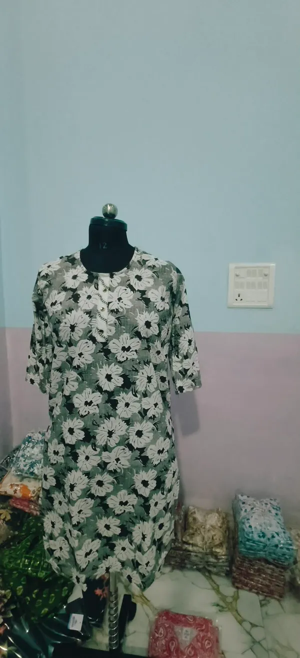 Green_Floral_Print_Straight_Kurta_Set_for_Women