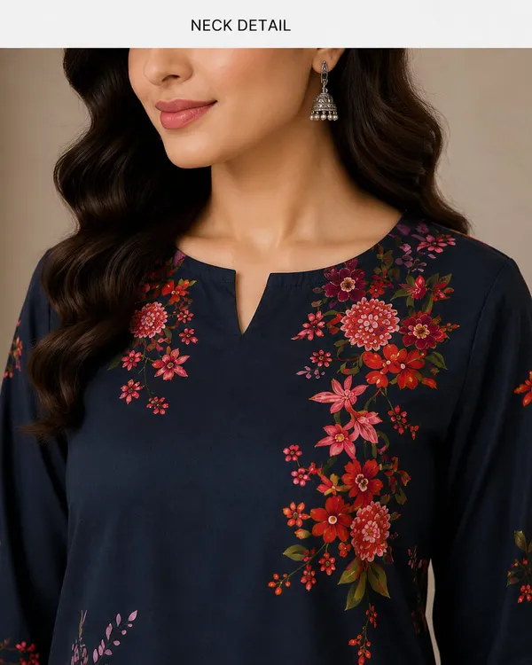 Navy_Floral_Print_Kurta_Set_for_Women
