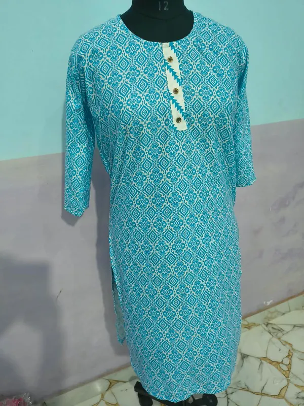 Blue_Cotton_Printed_Kurta_Set_for_Women