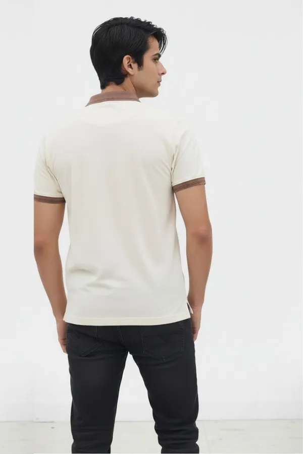 Brown_Cotton_Checked_Polo_T-Shirt_For_Men