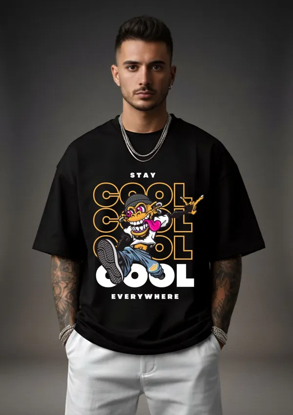 Black_Cotton_Oversized_Fit_Graphic_T-Shirt_For_Men