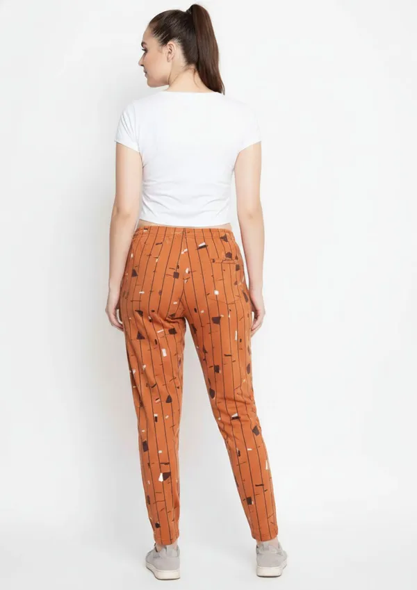Rust_Cotton_Tapered_Printed_Joggers_For_Women