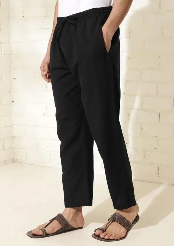 Black_Elasticated_Straight_Fit_Trousers_for_Women