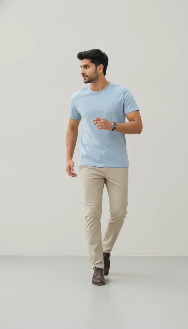 Light_Blue_Cotton_Regular_Fit_Crew_Neck_T-Shirt_For_Men