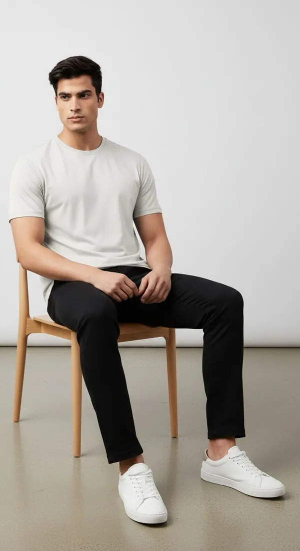 Light_Grey_Polyester_Regular_Fit_Crew_Neck_T-Shirt_For_Men