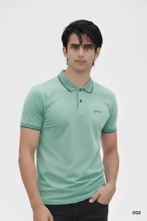 Mint_Green_Cotton_Regular_Fit_Polo_T-Shirt_For_Men