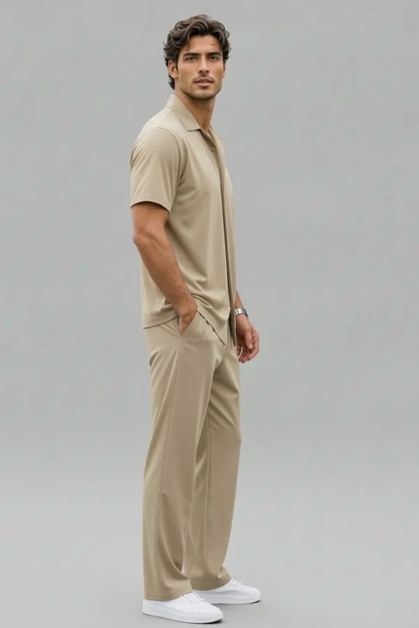 Beige_Cotton_Relaxed_Fit_Shirt_And_Trousers_Set_For_Men