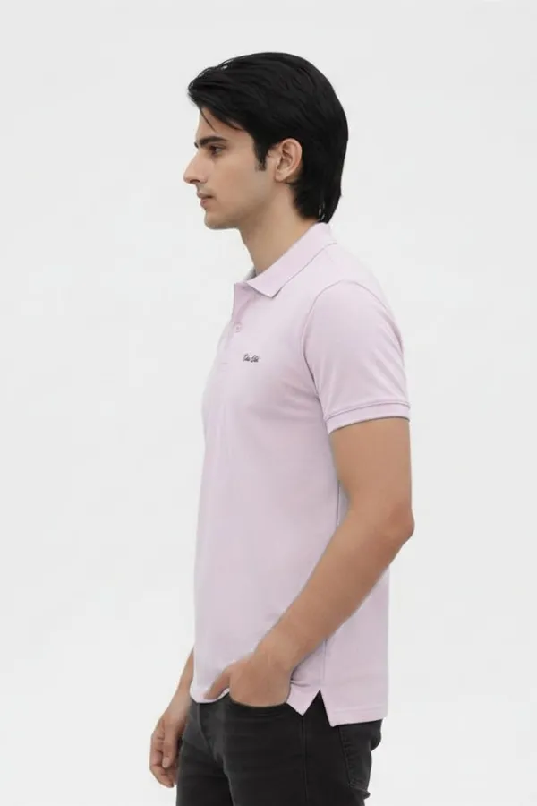 Pink_Cotton_Regular_Fit_Polo_T-Shirt_For_Men