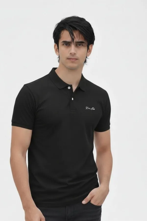 Black_Cotton_Polo_T-Shirt_For_Men