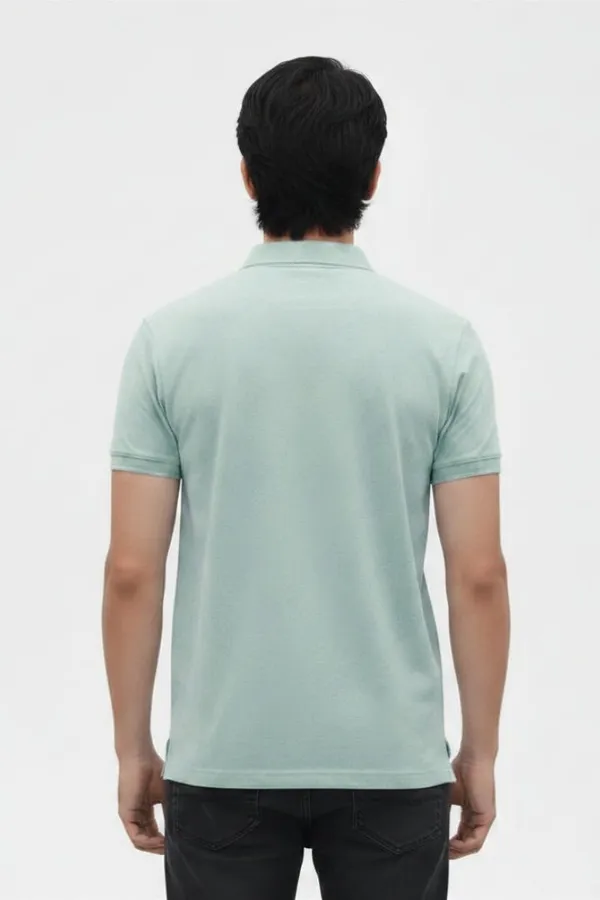 Mint_Green_Cotton_Regular_Fit_Polo_T-Shirt_For_Men