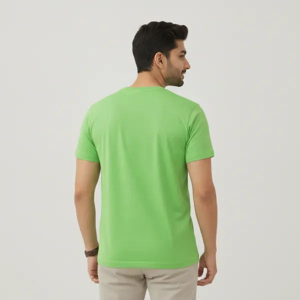 Green_Cotton_Regular_Fit_T-Shirt_For_Men