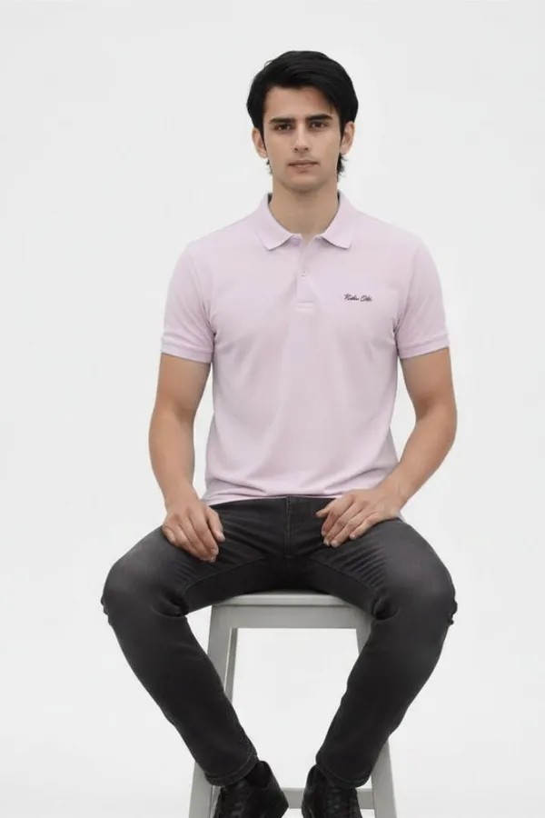 Pink_Cotton_Regular_Fit_Polo_T-Shirt_For_Men
