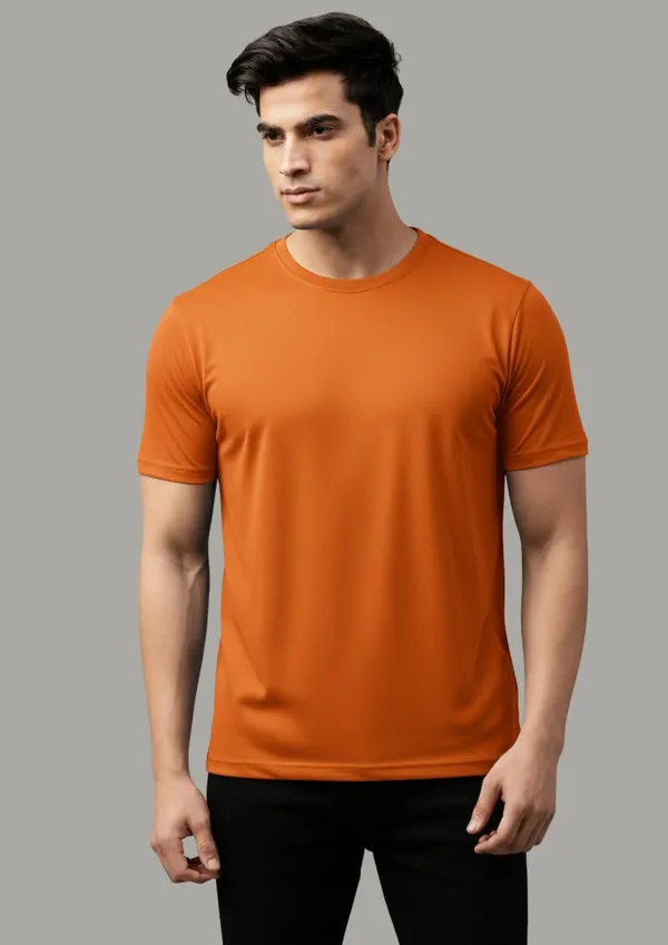 Orange_Polyester_Regular_Fit_T-Shirt_For_Men