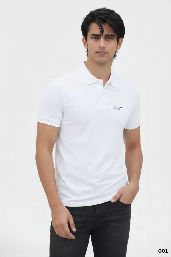 White_Cotton_Regular_Fit_Polo_T-Shirt_For_Men