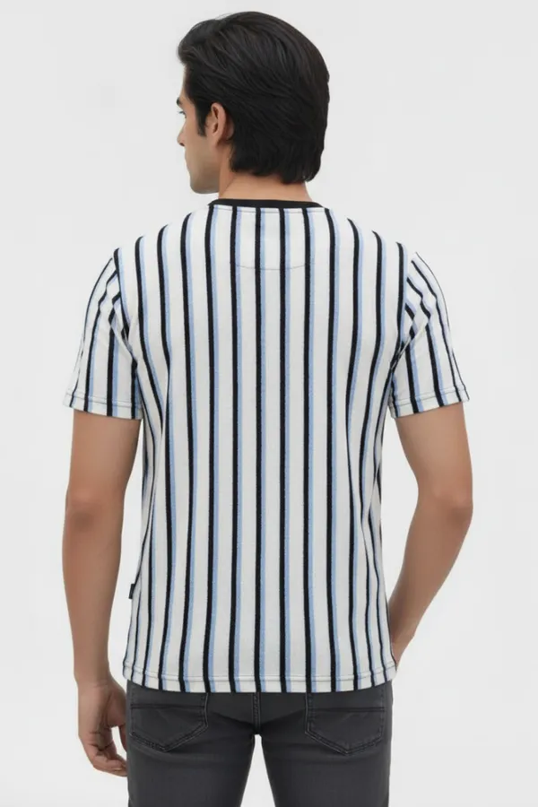White_Cotton_Striped_Regular_Fit_T-Shirt_For_Men
