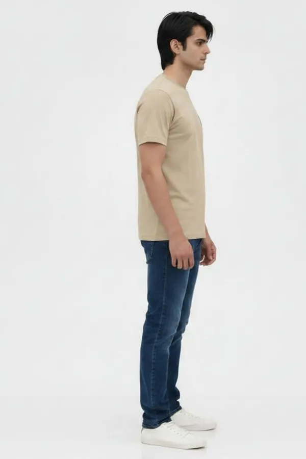 Beige_Cotton_Regular_Fit_Crew_Neck_T-Shirt_For_Men