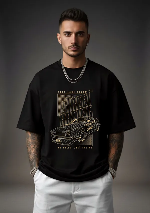 Black_Cotton_Oversized_Fit_Graphic_T-Shirt_For_Men