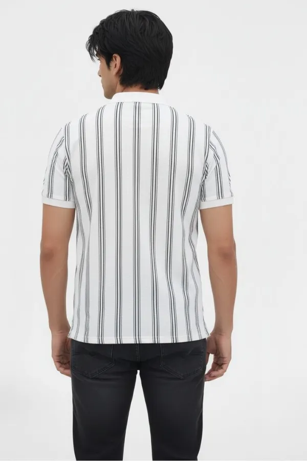 White_Cotton_Striped_Polo_T-Shirt_For_Men