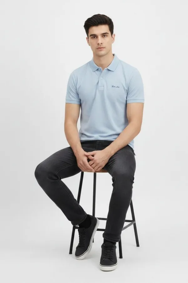 Light_Blue_Cotton_Regular_Fit_Polo_T-Shirt_For_Men