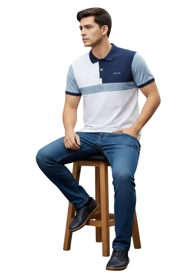 Multicolor_Cotton_Colour-Block_Polo_T-Shirt_For_Men