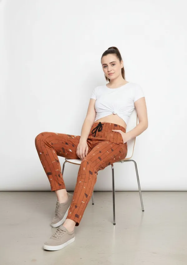 Rust_Cotton_Tapered_Printed_Joggers_For_Women