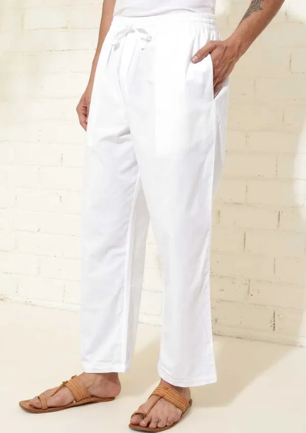 White_Relaxed_Fit_Pajama_for_Men