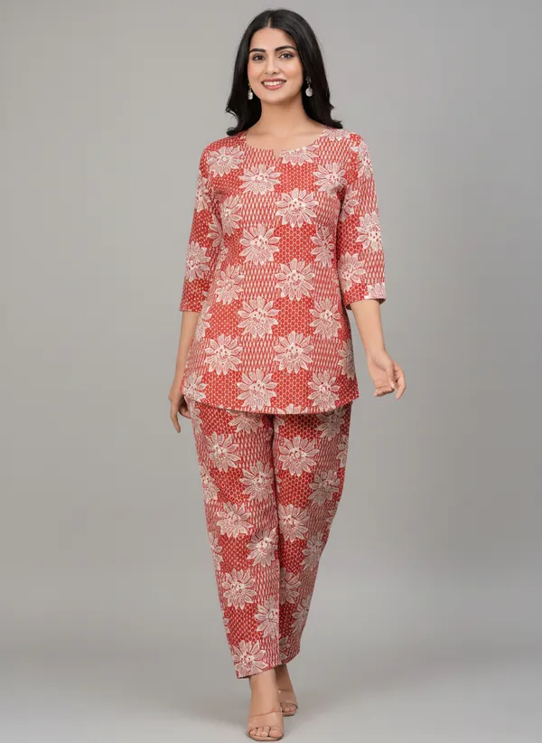 Red_Floral_Print_Regular_Fit_Co-Ord_Set_for_Women