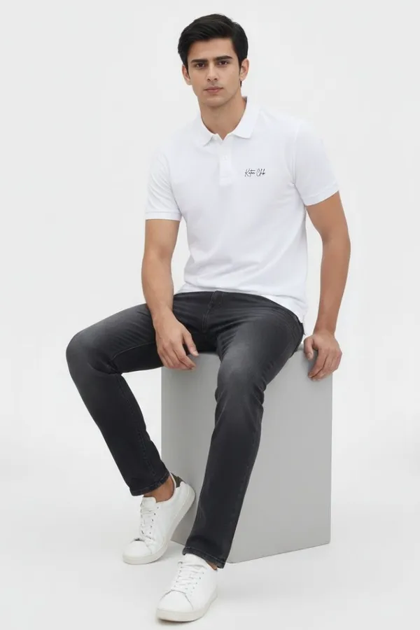 White_Cotton_Regular_Fit_Polo_T-Shirt_For_Men