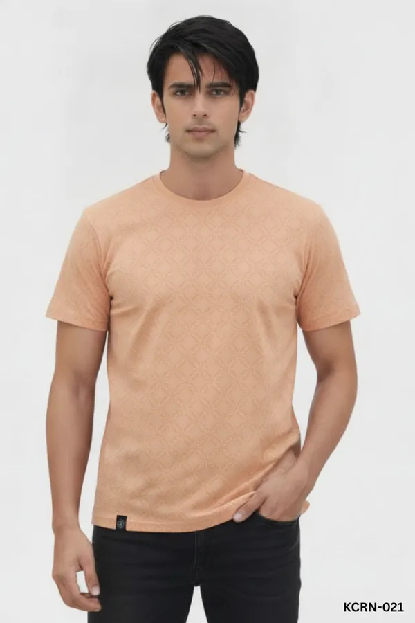 Peach_Cotton_Printed_Regular_Fit_T-Shirt_For_Men